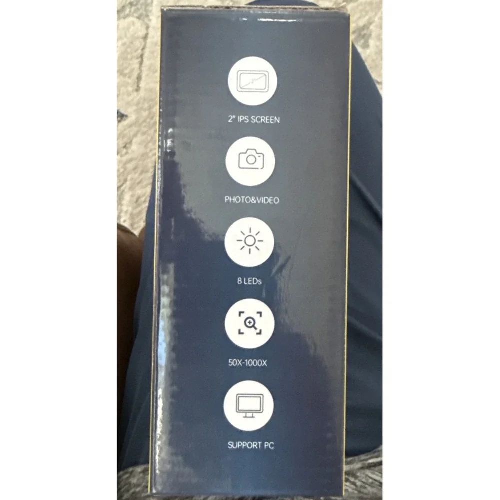 Digital Video Microscope 50X-1000X 2 Inch IPS Screen